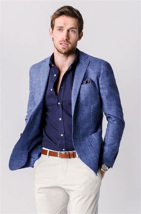 burberry blue shirt with blazer